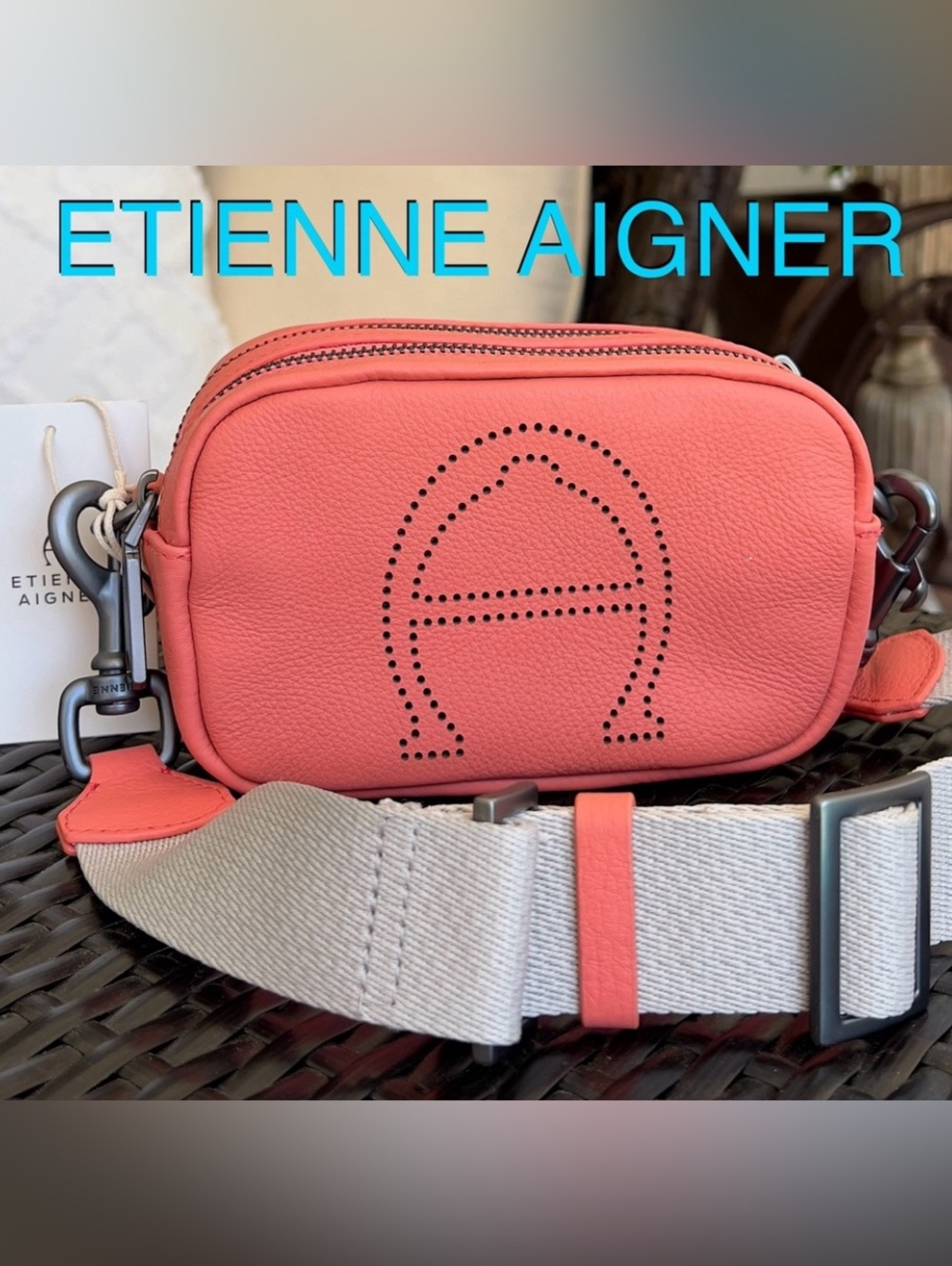 ETIENNE AIGNER Stella Mini Camera Crossbody bag with 2 straps